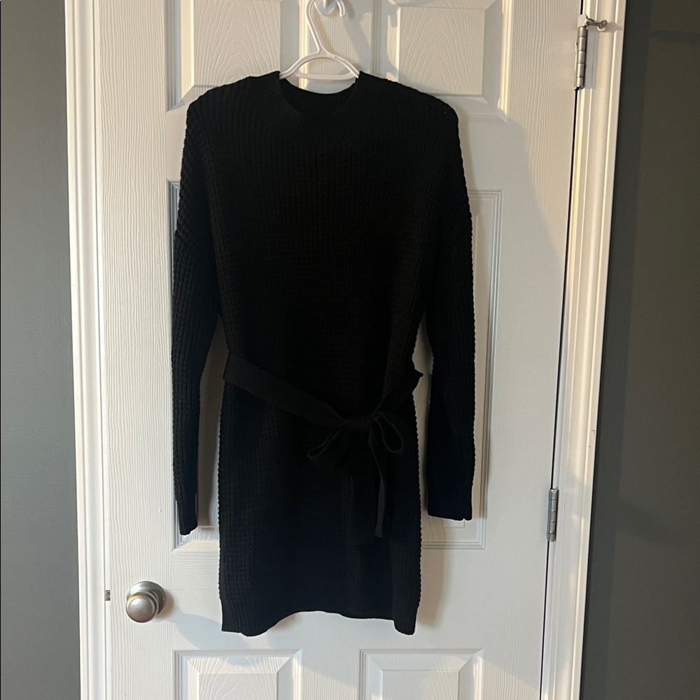 Amazon Black Long Sleeve Knit Dress